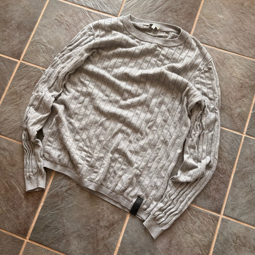 Kenzo Paris Gray Ribbed Sweater for woman size small